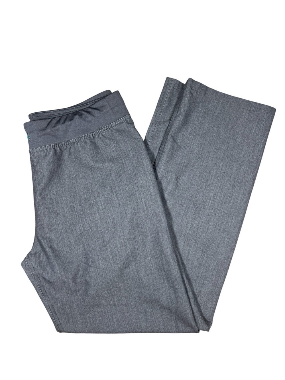 Figs Pants Technical Collection Womens Medium Gray Livingston Straight Leg